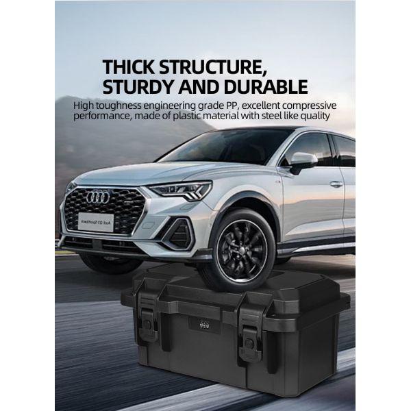Outdoor Hard Plastic Portable Tool Case with Customizable Lining and Lockable Design for Secure Storage