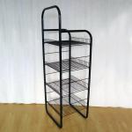 Four Wire Baskets Floor Grocery Display Stands Multi Tiers Convenience Store