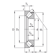 29413-E1 29413-E Single Row Thrust Spherical Roller Bearing 65x140x45mm