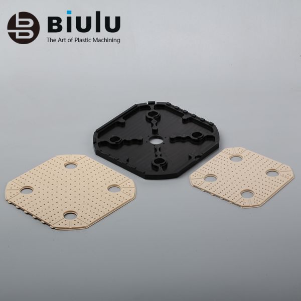 5 Axis Cnc Ptfe Sheet Machining , Flat Ptfe Fittings Lightweight Custom Color