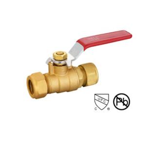 Buy cheap 1/2–1″ Brass Ball Valve With COM X COM Forged With Compression product
