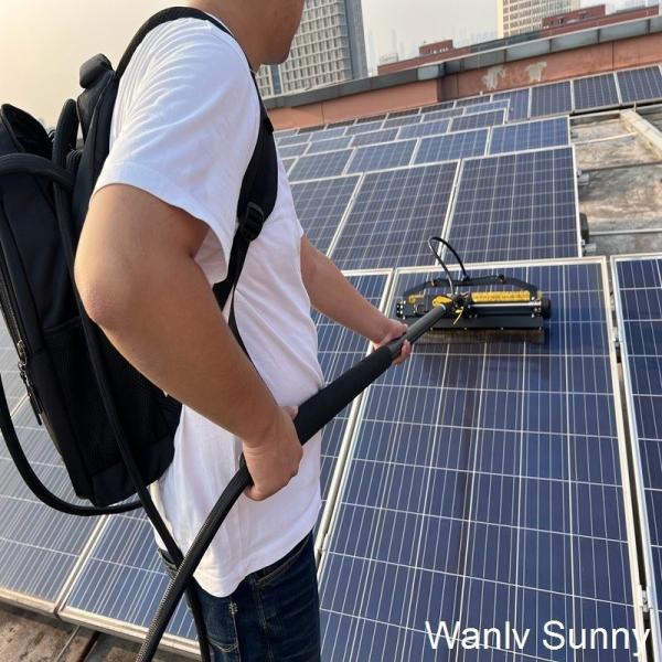 Quality Telescopic Solar Panel Cleaning Brush Kit for Removing Dust Debris and Birds Dropings for sale