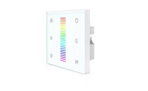 China High Sensitive Touch Screen LED RGBW Controller Wall Mounted With Multi Mode on sale
