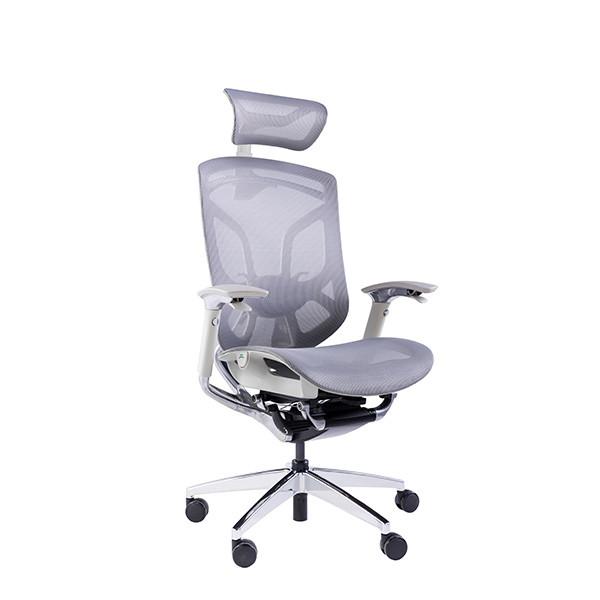 Quality High Back Executive Online Office Chair With Headrest Swivel Ergo Curve Mesh for sale