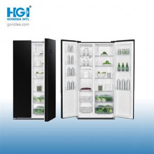 Buy cheap Large Glass Door French Side By Side Refrigerator No Free product