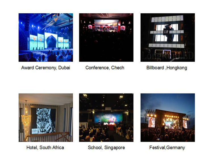 Full Color P6 Indoor Led Screen / Led Video Panel 192*192mm Module Size