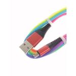 2A Colorful Rainbow Braid USB Data Line USB Charging Cable For Micro Lightning