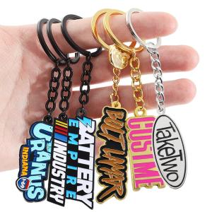 Custom Enamel Metal Keychains Monogrammed Die Casting 2d/3D