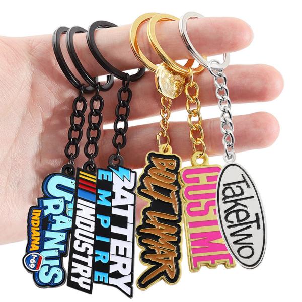 Quality Custom Enamel Metal Keychains Monogrammed Die Casting 2d/3D for sale