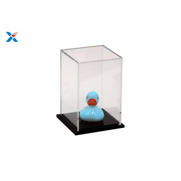Customized Clear Acrylic Display Boxes , Acrylic Display Cube For Dustproof Protection Toy