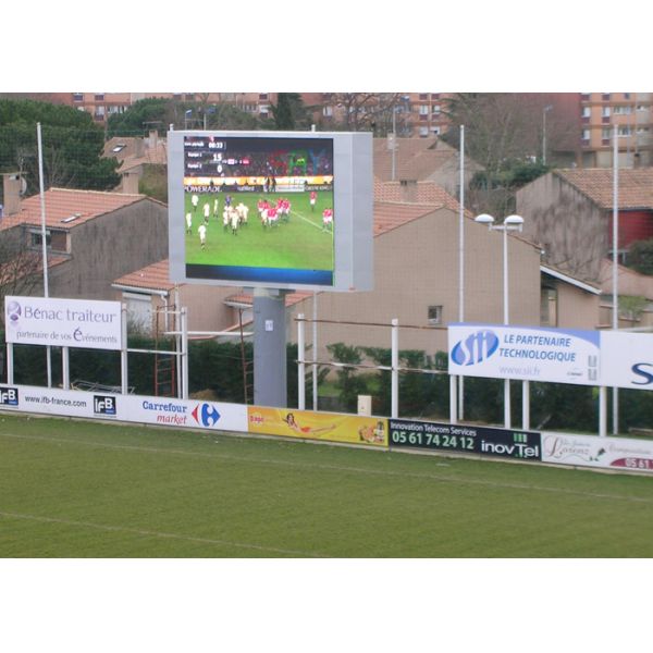 8000 nit Static Stadium Perimeter LED Display , Full Color Football Stadium Screen