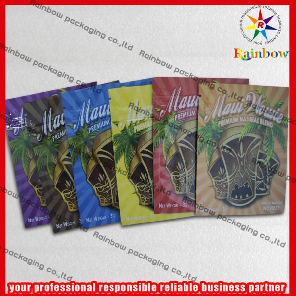 Aluminum Foil Plastic Pouches Packaging With Three-side Sealed