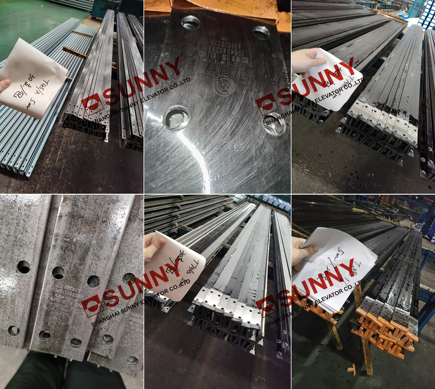 Black Guide Rails For Elevators / Guide Rail System In Different Length