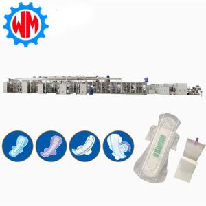 Full Servo Sanitary Napkin Production Line Automation Control System High Efficiency