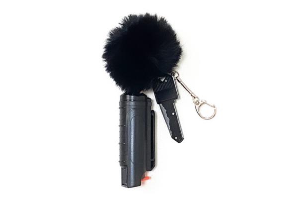 Quality Colorful 20ml Pepper Spray Holder Keychain Women Security Protect for sale
