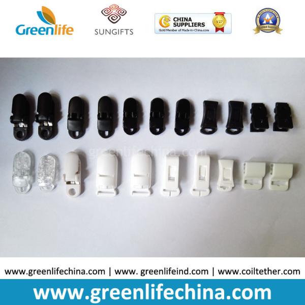 Quality Popular Using Plastic High Quality Alligator Clip Badge Holder Clips in White Black Clear Colours for sale