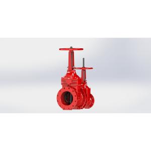 Resilient Seated Valve For Fire Service , Red Stainless Steel Gate Valve