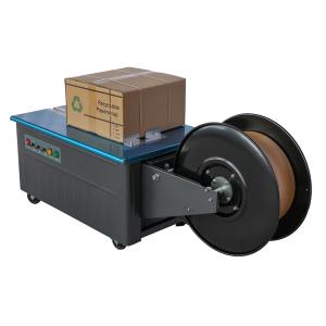 Buy cheap Red Frame Semi Automatic Strapping Machine / Semi Automatic Binding Machine product