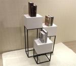 Simple Style Shop Window Display Shelves / Window Display Rack With Metal Frame