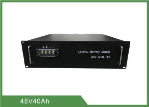 LiFePO4 Telecom Battery Long Life Deep Cycle 48V 40Ah Capacity 3U Rack With RS485
