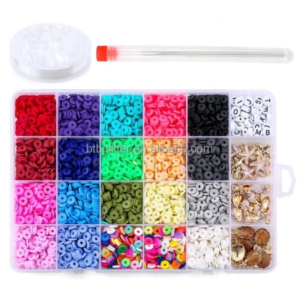 Jewelry Making DIY Crafts Handmade 3500pcs 6mm Clay Beads With Letters Fashion Woman Bracelet Handmade Set Packing Beads