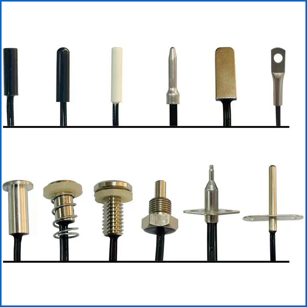 Nickel Plated Copper NTC Temp Sensor 10K 3950 For Vending Machine