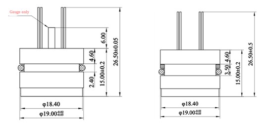 I2C Output Mems Oil Pressure Transducer 19mm*15mm Volume ISO9000 Certification