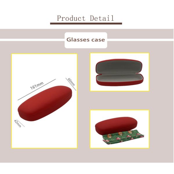 REACH Custom 16.1cm OEM Hard Eyewear Case Clamshell Glasses Case