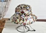 Camouflage Printing Custom Caps Hats Nylon Fabric Floral Bucket Hat