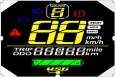 Buy cheap 5.0V VA High Contrast LCD Display Rounded 7 Segment LCD Module product