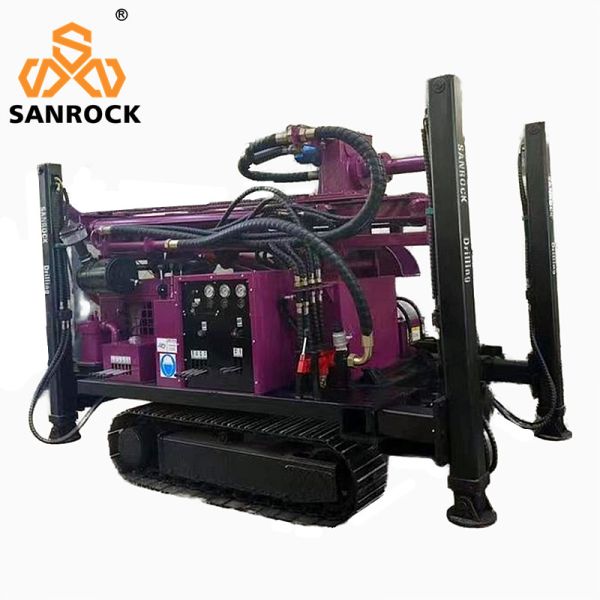 Crawler Water Well Drilling Rig Hydraulic Borehole Drilling Machine Water Well Drill Rig