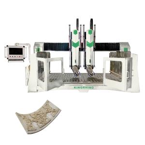 China CNC 1500x3000mm Table Arc Slab 4 Axis Engraving Machine For Wood Granite Marble on sale
