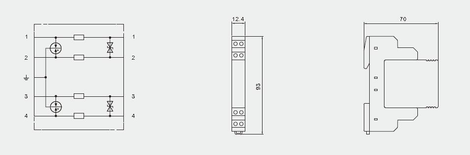 Signal Data Surge Protector Devices Power Line SPDs For Data Transmission
