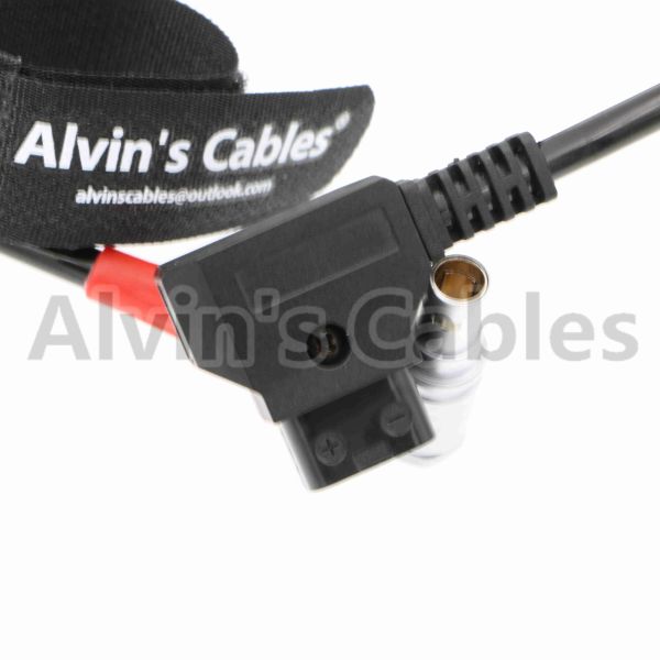Zacuto Gratical Eye Viewfinder Power Coiled Cable Right Angle 2 Pin To D-Tap