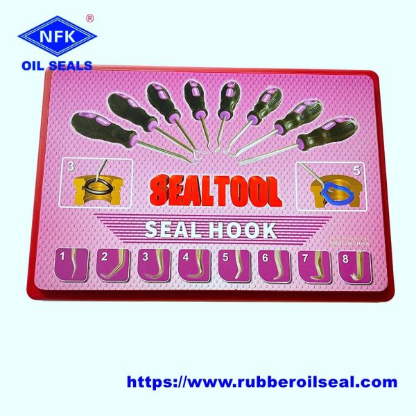 8 Pcs SCRAPER HOOK AND PICK SET Oil Seal Puller Oring Hook Seal Screwdriver Repair Tool
