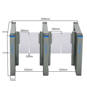Biometric Sensors RFID Tripod Turnstile Gate , Facial Recognition Swing Security Gate