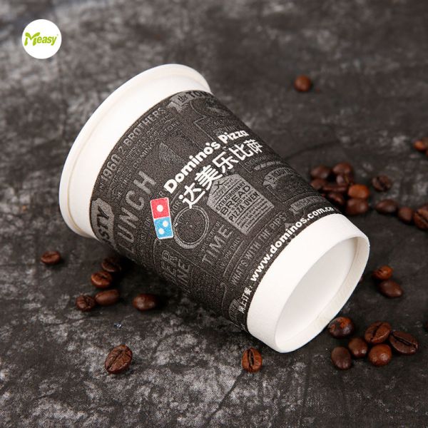 Single wall foam paper cup PE coated disposable hot drink coffee milk tea paper cup with logo customized