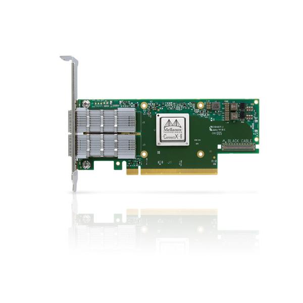 Quality Dual Port Ethernet HDR 200GbE Mellanox Network Card VPI Adapter MCX653106A-HDAT ConnectX 6 QSFP56 for sale