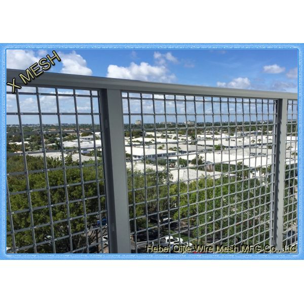 Welded Stainless Steel Woven Wire Mesh , Aluminum Crimped Metal Mesh Panels 1.20m X 100m