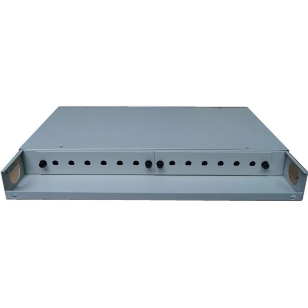 Rack Mounted ODF Fiber Termination Fixed 2U 48 Core Fiber Optic Termination Box