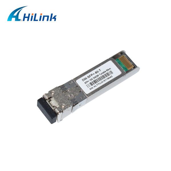 Quality C Band Tunable 10GBASE ZR SFP+ Optical Module 10G DWDM Multi Rate 80KM SMF For OTN for sale