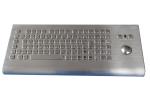 IP65 keyboard wall mountable industrial metal keyboard with trackball and