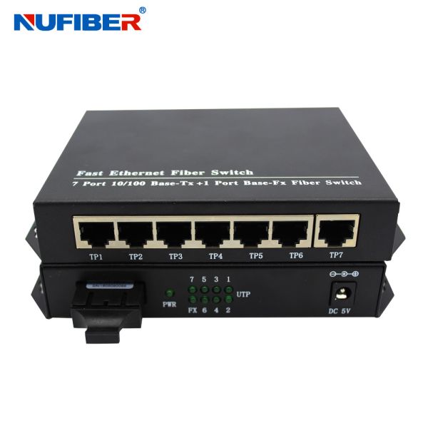 DC5V 1A 7 Port Ethernet Switch 100Mbps Speed IEEE802.3u Standard