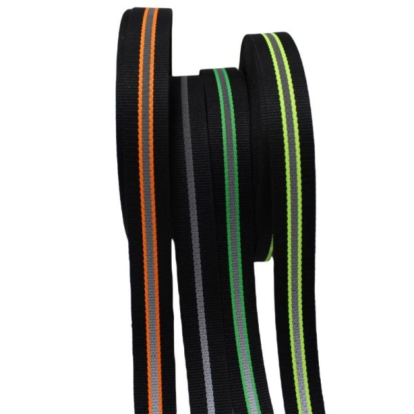 1 Inch Custom Color Nylon Polyester Reflective Webbing Strap