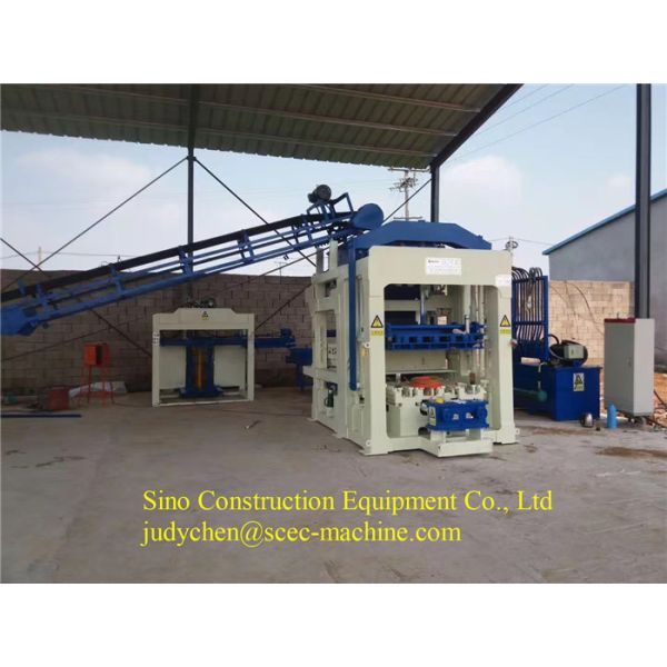 Non Burning Hollow Brick Making Machine QT12 15 56.2KW Hollow Block Machine