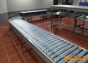 China Cumulative 100mm Height 12mm Diameter Gravity Roller Conveyor on sale
