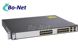 Cisco Catalyst 3750 24 Port Gigabit PoE Network Ethernet Switch WS-C3750G-24PS-S Used Cisco Switches