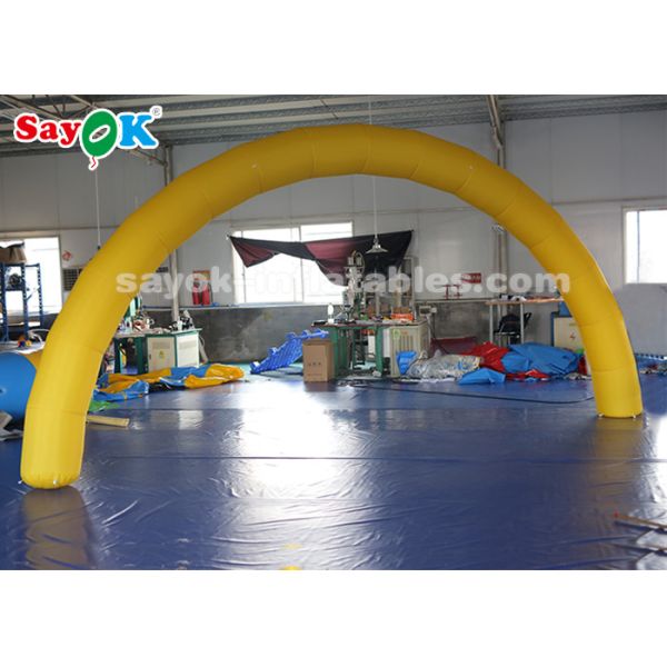 Inflatable Entrance Arch Yellow 6*3m Inflatable Arch With Air Blower For Event Advertisement
