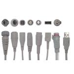 AAMI IBP Cable Compatible With All Branded BP Monitors 2.7m 6-Pin Connector