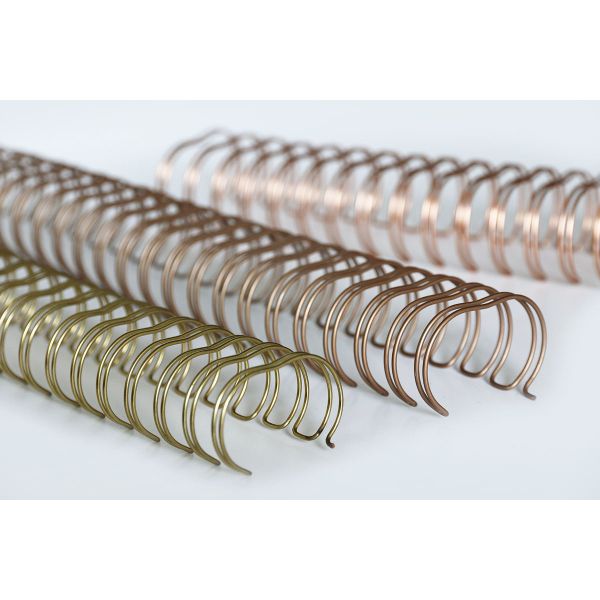 Brochures And Documents Gold Bronze Wire O Binding 44MM 2:1 Pitch